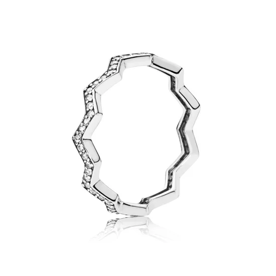 (Bild für) PANDORA Schimmernder Zickzack-Ring, klare CZ - 197751CZ