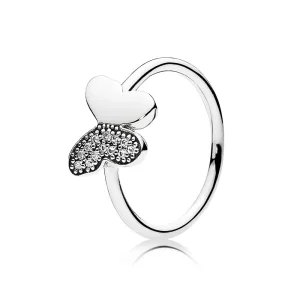(Bild für) PANDORA Schmetterlings-Silberring mit klarem Zirkonia - 190993CZ