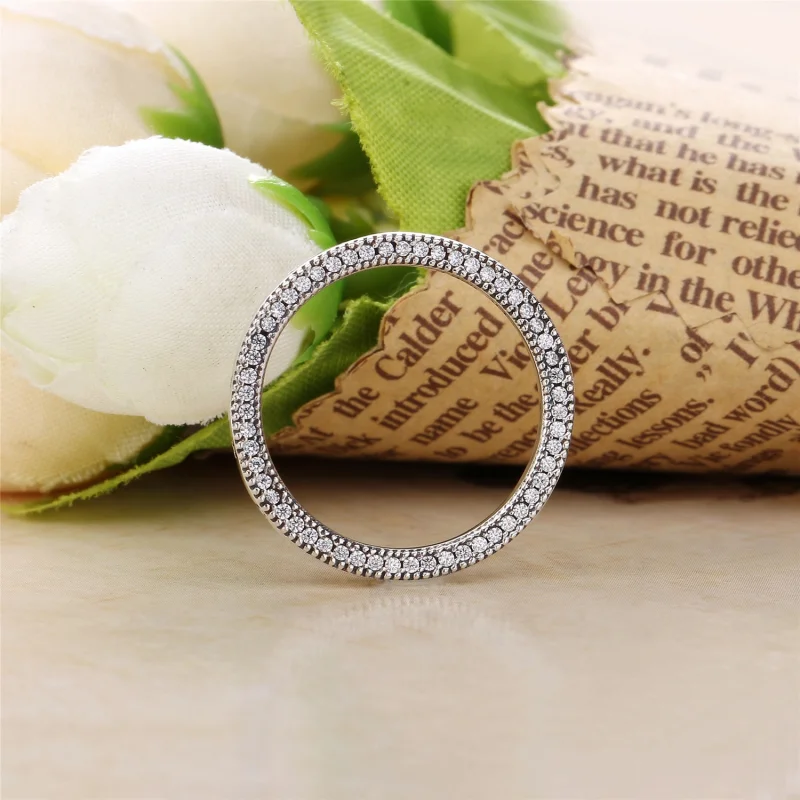 (Bild für) PANDORA Signature Hearts of PANDORA Ring, klare CZ - 197437CZ - Ansicht 2