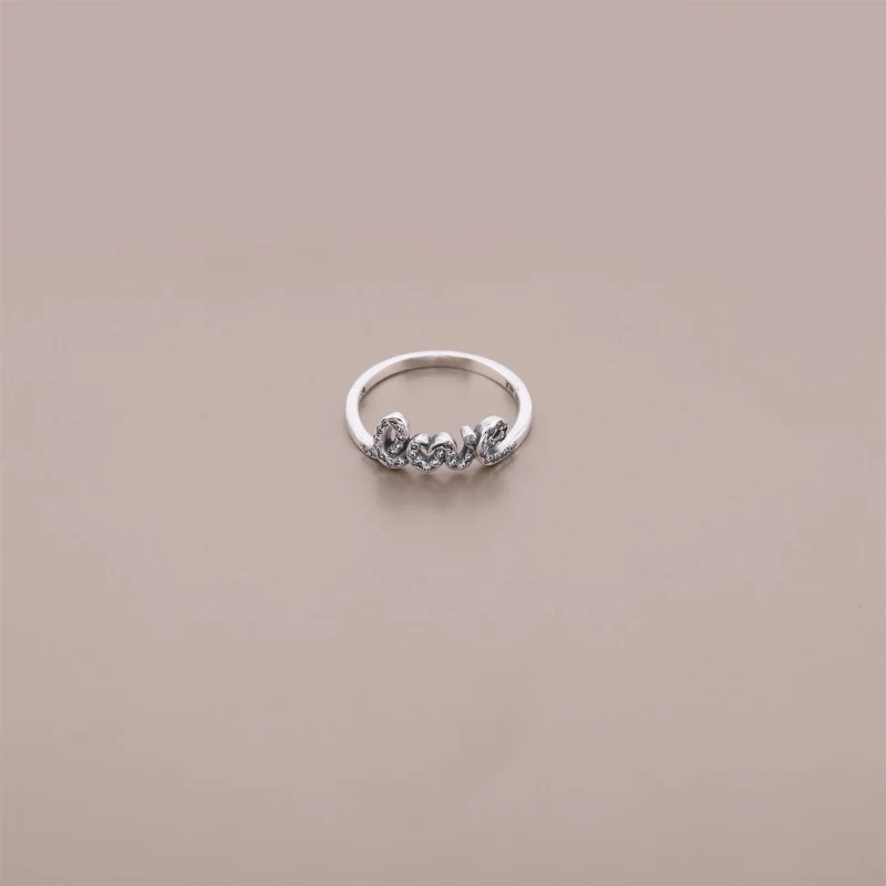 (Bild für) PANDORA Signature of Love Ring, klarer CZ-Ring - 190928CZ - Ansicht 2
