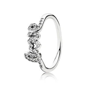 (Bild für) PANDORA Signature of Love Ring, klarer CZ-Ring - 190928CZ