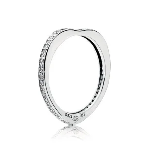 (Bild für) PANDORA Sparkling Arcs of Love Ring, klare CZ - 197095CZ