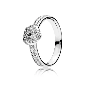 (Bild für) PANDORA Sparkling Love Knot Ring, klare CZ - 190997CZ