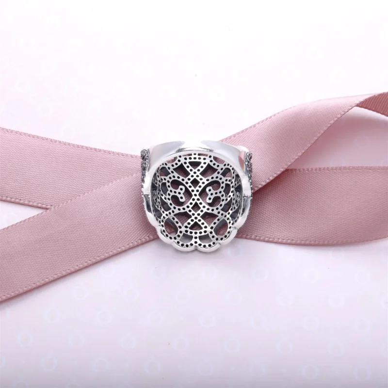 (Bild für) PANDORA Spitzen-Silberring mit Zirkonia - 190907CZ - Ansicht 3