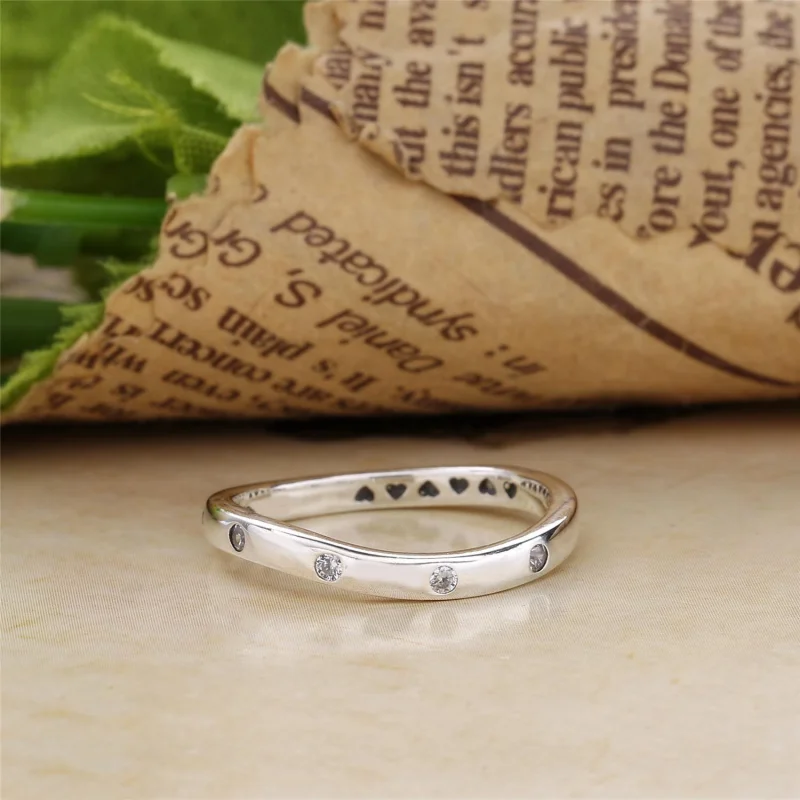 (Bild für) PANDORA Swirling Droplets Ringe, klare CZ - 197113CZ - Ansicht 4