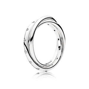 (Bild für) PANDORA Swirling Symmetry, klarer CZ-Ring - 191034CZ
