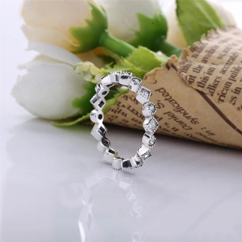(Bild für) PANDORA Verführerischer Brilliant Princess Ring mit klarem CZ - 190943CZ - Ansicht 2