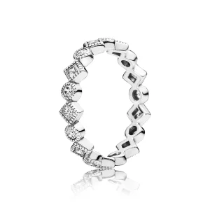 (Bild für) PANDORA Verführerischer Brilliant Princess Ring mit klarem CZ - 190943CZ