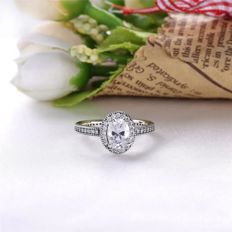 (Bild für) PANDORA Vintage Elegance Ring mit klarem CZ - 191017CZ - Ansicht 2