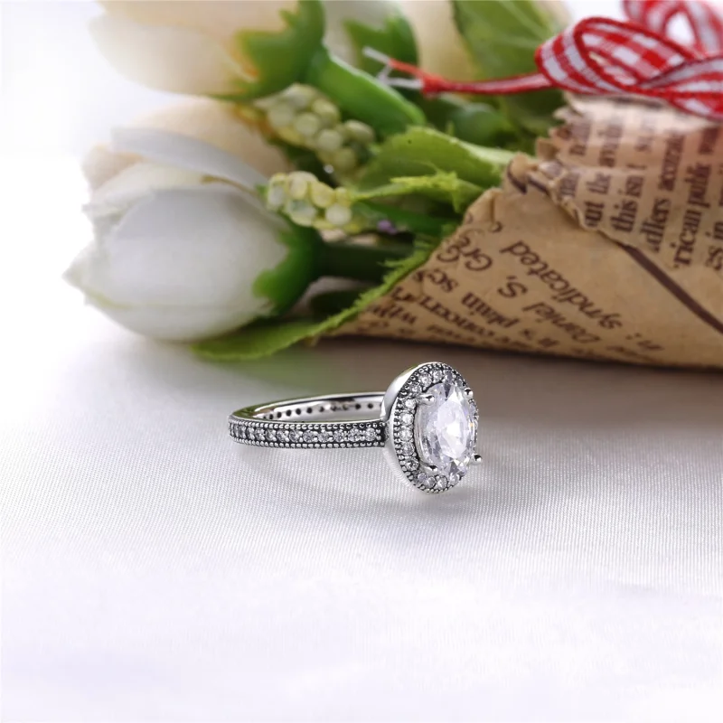(Bild für) PANDORA Vintage Elegance Ring mit klarem CZ - 191017CZ - Ansicht 4