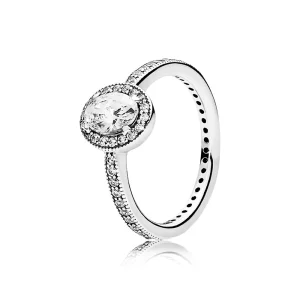 (Bild für) PANDORA Vintage Elegance Ring mit klarem CZ - 191017CZ