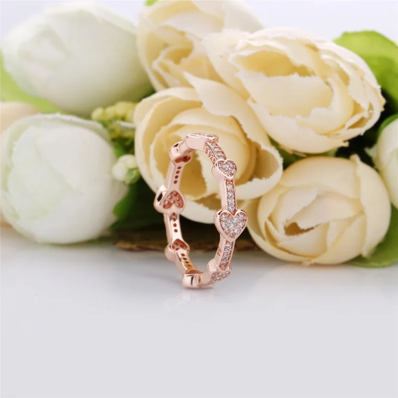 (Bild für) Verführerischer Herzring, PANDORA Rose™ und klare CZ - 187729CZ - Ansicht 2