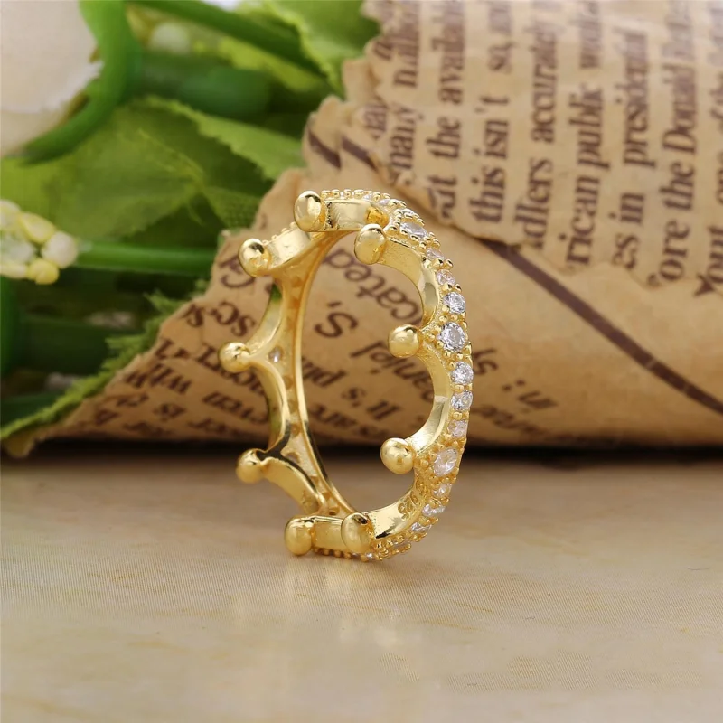(Bild für) Verzauberter Kronenring, PANDORA Shine™ Clear CZ - 167119CZ - Ansicht 2