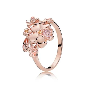 (Bild für) Wildblumenwiese-Ring, PANDORA Rose™ Blush Pink Crystal - 187083NPRMX