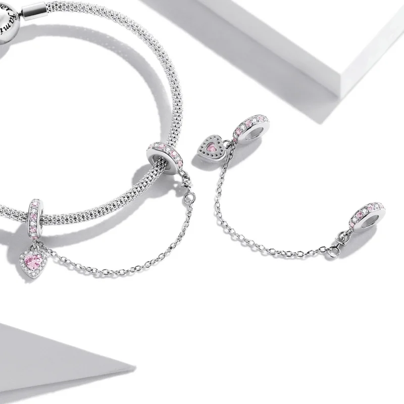 (Bild für) Sicherheitskette „Love“ im Pandora-Stil - SCC2125 - Ansicht 4