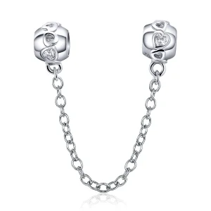 (Bild für) Niedliche Sicherheitskette im Pandora-Stil aus Silber - SCC736