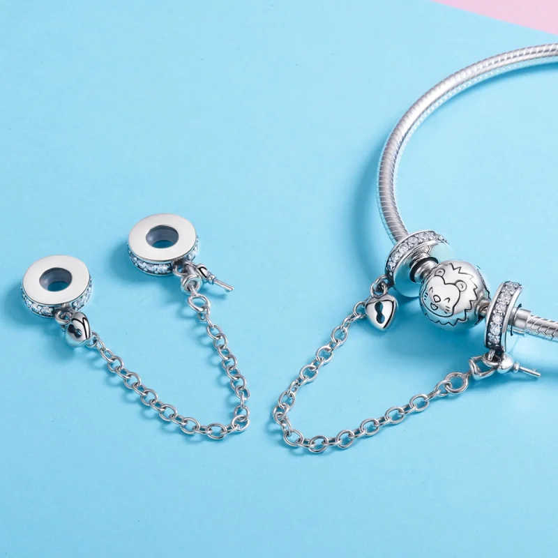 (Bild für) Pandora Style Silver Only Love Sicherheitskette - SCC606 - Ansicht 5