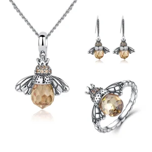 (Bild für) Bienen-Schmuckset im Pandora-Stil - SET006
