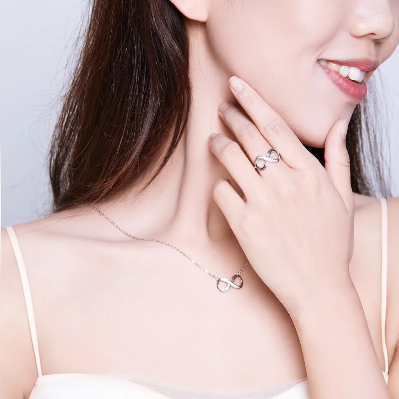 (Bild für) Endless Love-Schmuckset im Pandora-Stil - SET010 - Ansicht 2