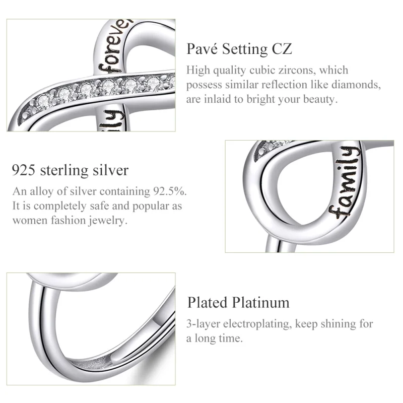 (Bild für) Endless Love-Schmuckset im Pandora-Stil - SET010 - Ansicht 6