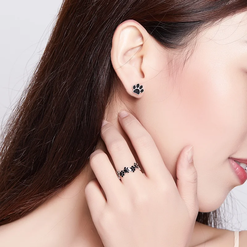 (Bild für) Fußabdruck-Schmuckset im Pandora-Stil - SET013 - Ansicht 5