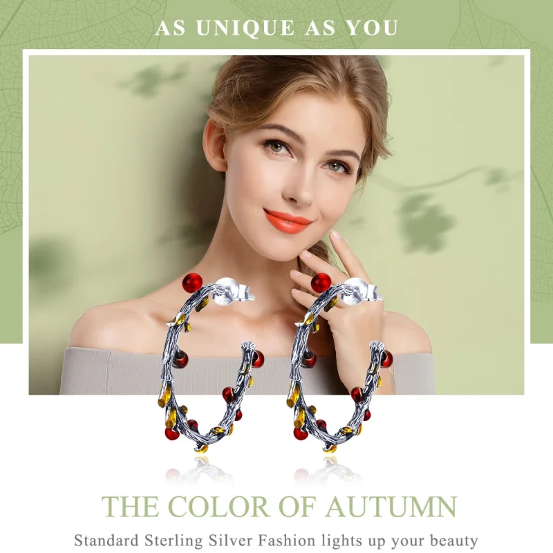(Bild für) Schmuckset „Farbe des Herbstes“ im Pandora-Stil - SET005 - Ansicht 6