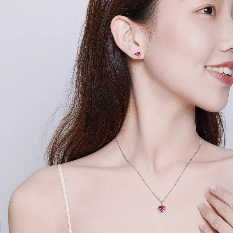(Bild für) Schmuckset „Guardian Hearts“ im Pandora-Stil - SET008 - Ansicht 2
