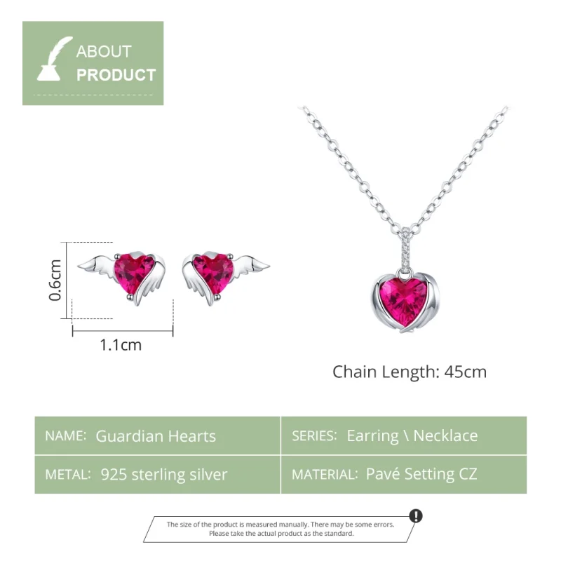 (Bild für) Schmuckset „Guardian Hearts“ im Pandora-Stil - SET008 - Ansicht 4