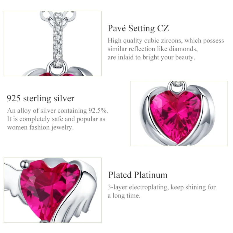 (Bild für) Schmuckset „Guardian Hearts“ im Pandora-Stil - SET008 - Ansicht 5
