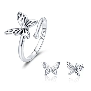 (Bild für) Schmuckset „Schmetterlingstraum“ im Pandora-Stil - SET003