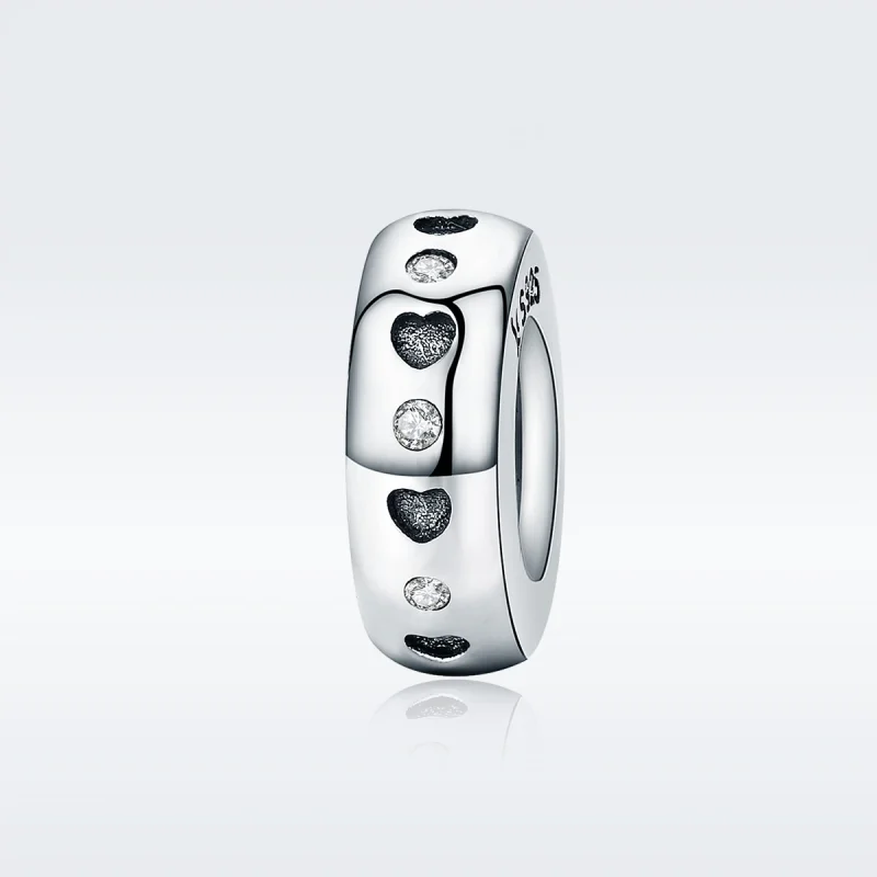 (Bild für) Niedlicher Spacer-Charm aus Silber im Pandora-Stil - SCC593 - Ansicht 2
