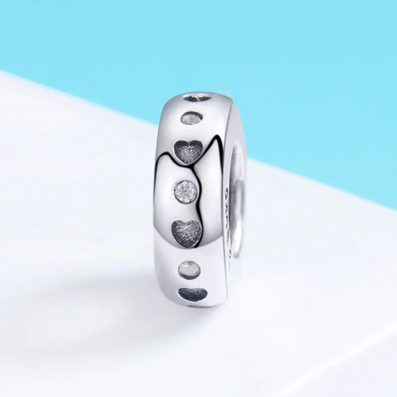 (Bild für) Niedlicher Spacer-Charm aus Silber im Pandora-Stil - SCC593 - Ansicht 3