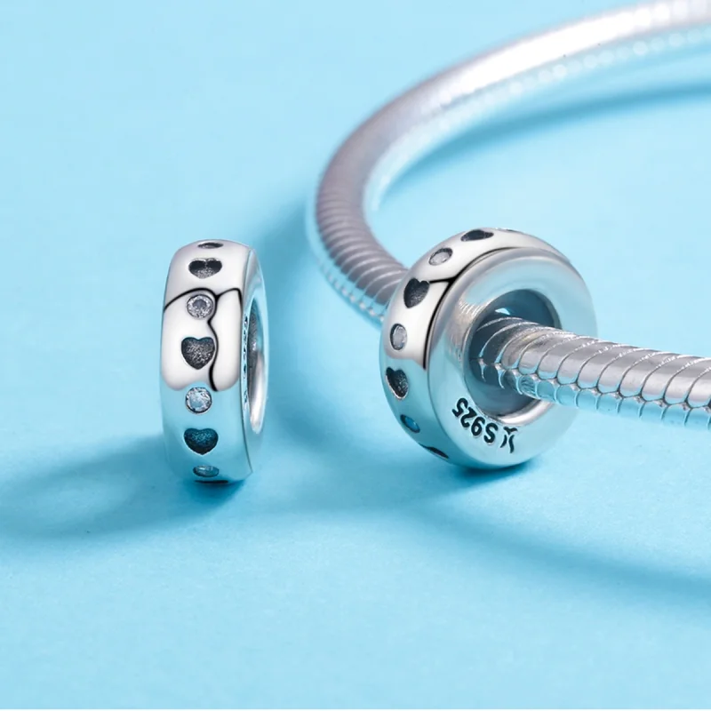 (Bild für) Niedlicher Spacer-Charm aus Silber im Pandora-Stil - SCC593 - Ansicht 5