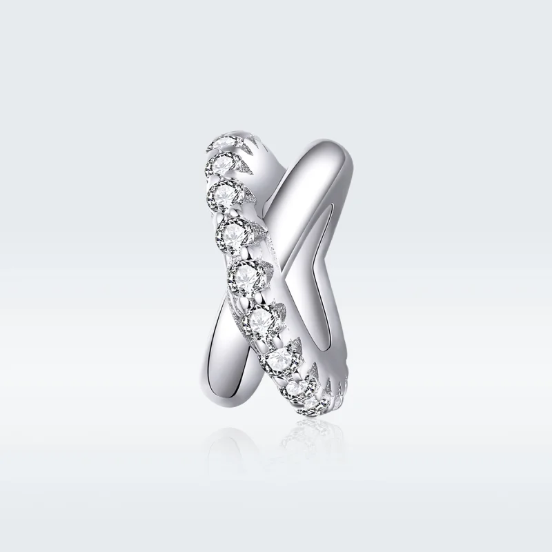 (Bild für) Schicker Spacer-Charm aus Silber im Pandora-Stil - BSC214 - Ansicht 5