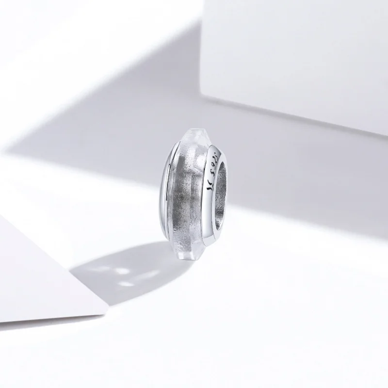 (Bild für) Silberner Crysta-Spacer-Charm im Pandora-Stil - SCC1818 - Ansicht 2
