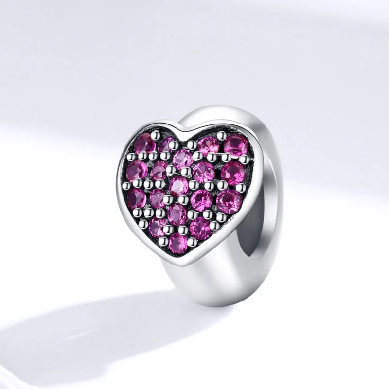 (Bild für) Silberner Love-Spacer-Charm im Pandora-Stil - SCC1336 - Ansicht 2