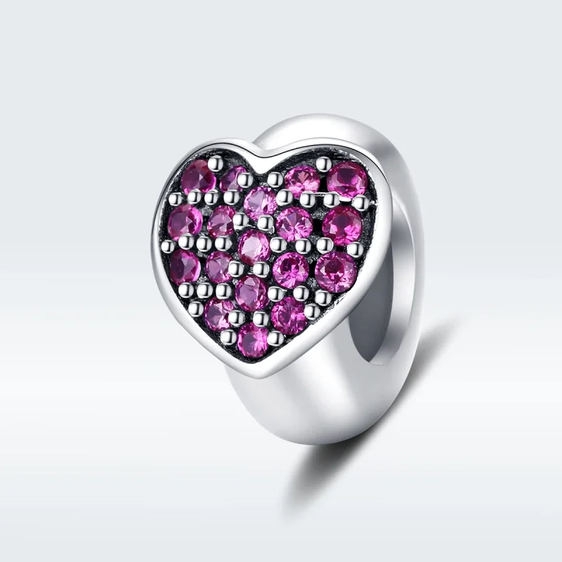 (Bild für) Silberner Love-Spacer-Charm im Pandora-Stil - SCC1336 - Ansicht 5