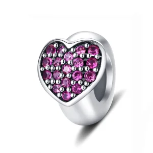 (Bild für) Silberner Love-Spacer-Charm im Pandora-Stil - SCC1336