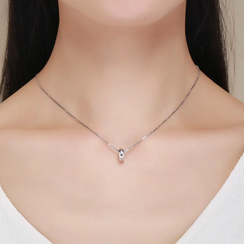 (Bild für) Silberner „Love You Forever“-Spacer-Charm im Pandora-Stil - SCC595 - Ansicht 6