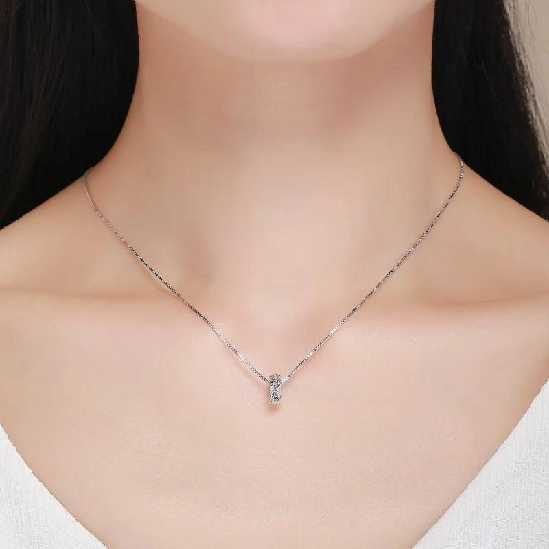 (Bild für) Silberner Rosenkranz-Spacer-Charm im Pandora-Stil - SCC596 - Ansicht 6