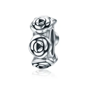 (Bild für) Silberner Rosenkranz-Spacer-Charm im Pandora-Stil - SCC596