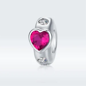 (Bild für) Silberner Spacer-Charm „Bright Love“ im Pandora-Stil - BSC123