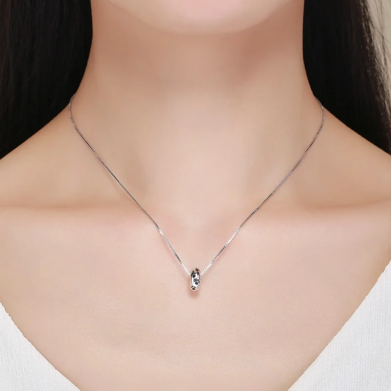 (Bild für) Silberner Spacer-Charm mit Haustierabdruck im Pandora-Stil - SCC594 - Ansicht 6