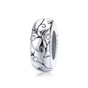 (Bild für) Silberner Spacer-Charm mit klassischem Muster im Pandora-Stil - SCC1559
