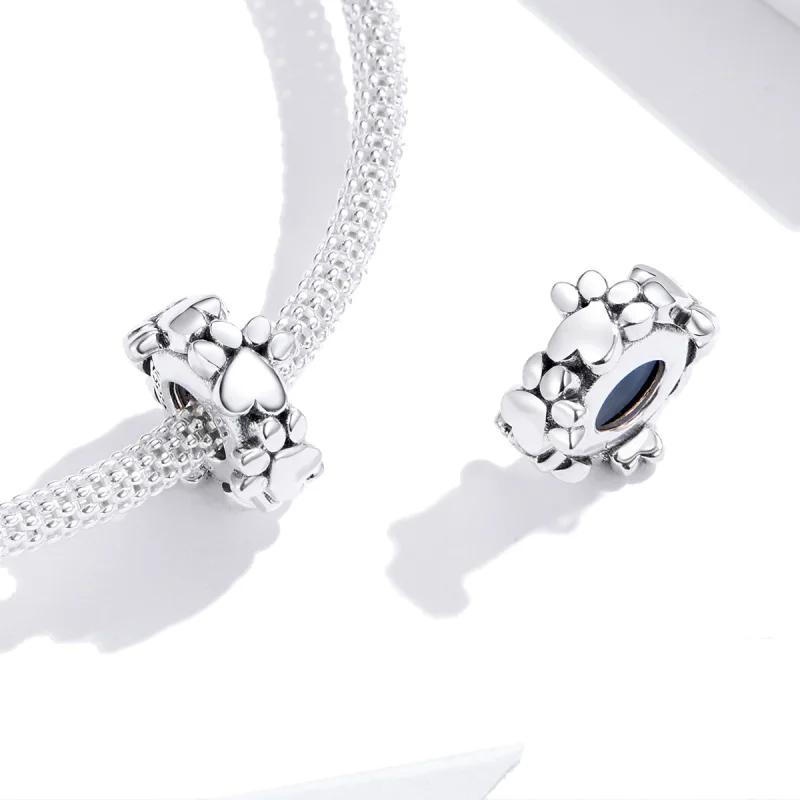 (Bild für) Silberner Spacer-Charm „Sweet Hearts“ im Pandora-Stil - SCC1504 - Ansicht 3