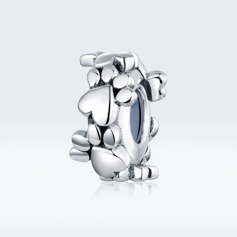 (Bild für) Silberner Spacer-Charm „Sweet Hearts“ im Pandora-Stil - SCC1504 - Ansicht 5