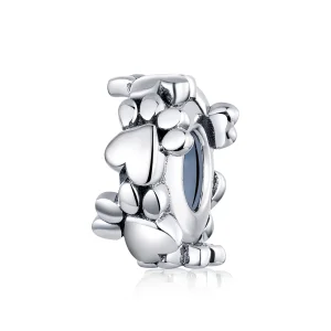 (Bild für) Silberner Spacer-Charm „Sweet Hearts“ im Pandora-Stil - SCC1504