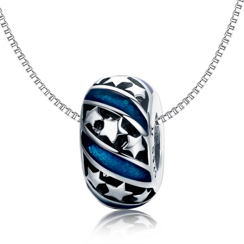 (Bild für) Silberner Spacer-Charm „The Shining Star River“ im Pandora-Stil - SCC636 - Ansicht 7