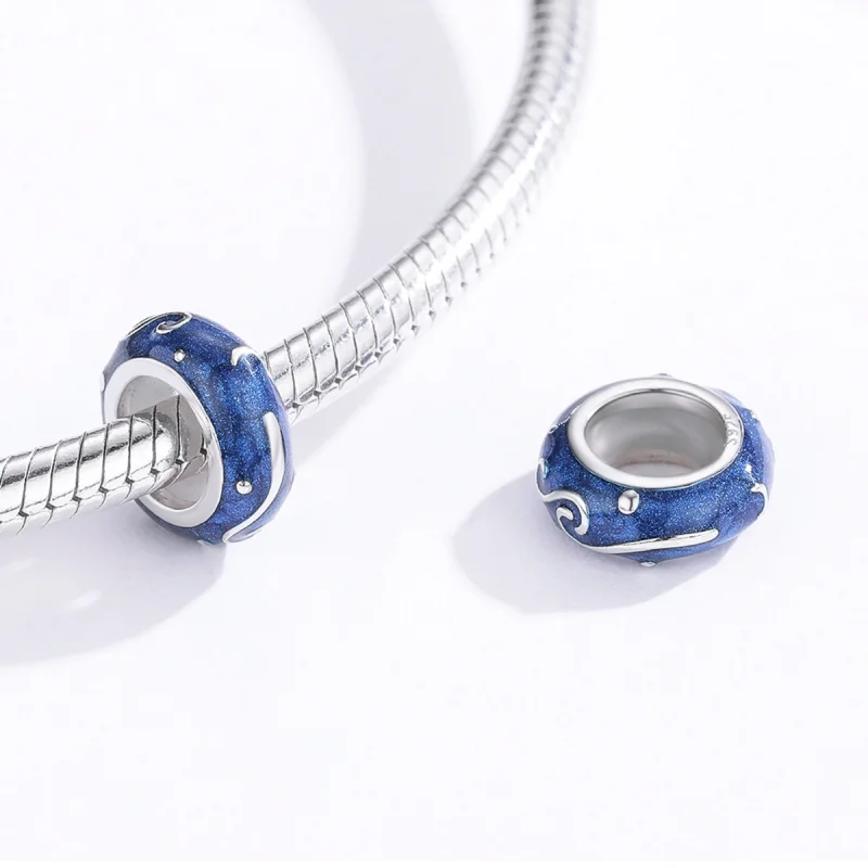 (Bild für) Silberner Star Glow Spacer-Charm im Pandora-Stil - SCC1388 - Ansicht 4