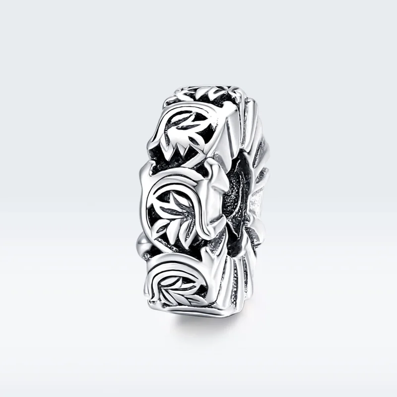 (Bild für) Silberner Vintage-Ranken-Spacer-Charm im Pandora-Stil - SCC1601 - Ansicht 5